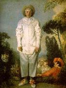 Jean-Antoine Watteau Gilles as Pierrot Spain oil painting artist